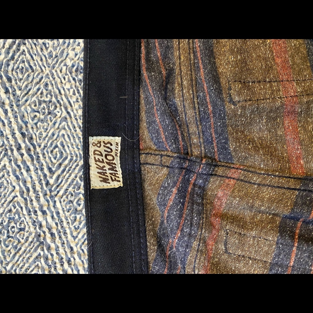 Naked and Famous Weird Guy Blanket Lined Denim